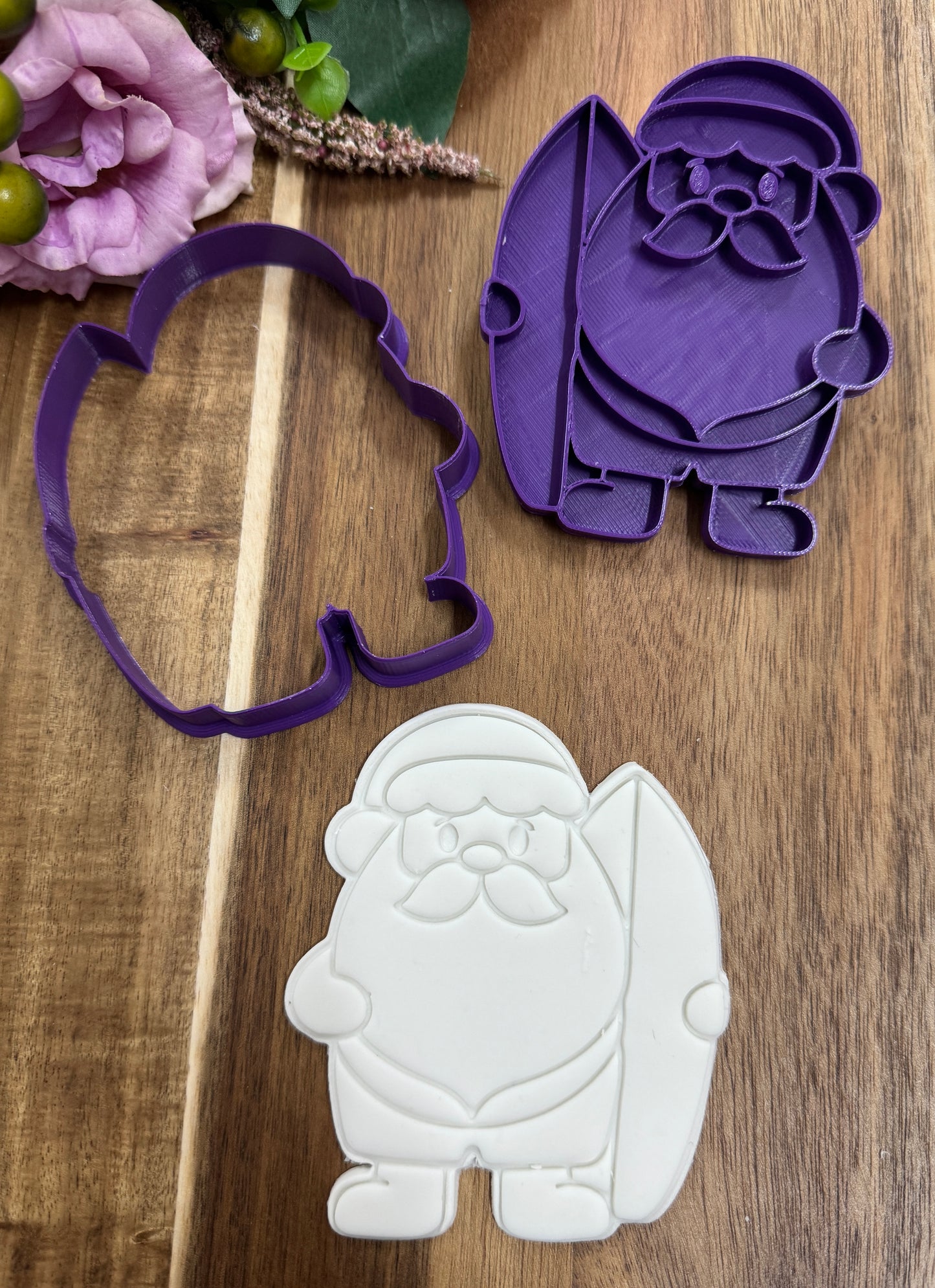 surf santa christmas set