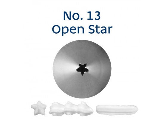 No. 13 OPEN STAR STANDARD S/S PIPING TIP