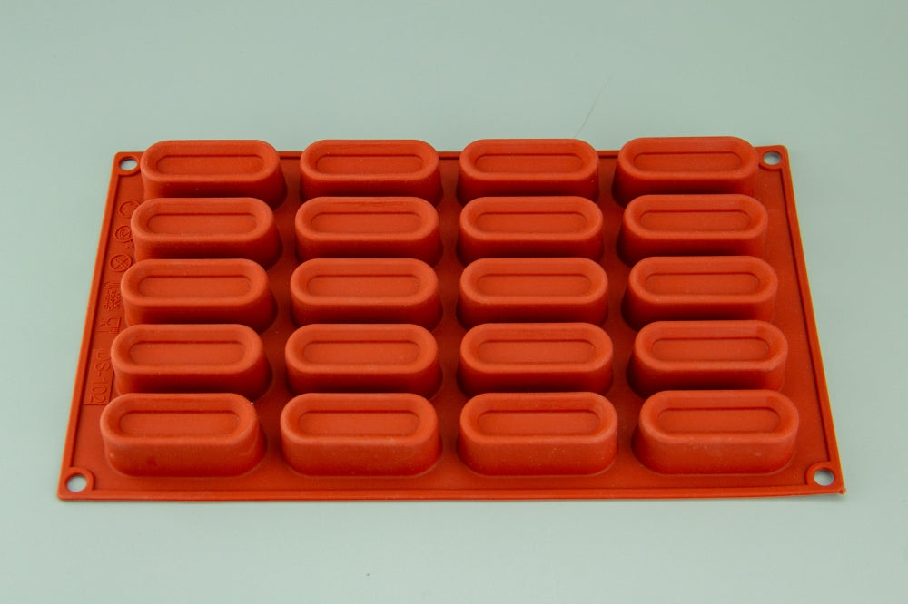 20 CAVITY - OVAL CHOCOLATE SILICONE BAKEWARE