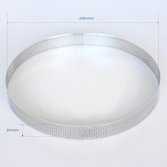 200mm PERFORATED RING S/S ROUND