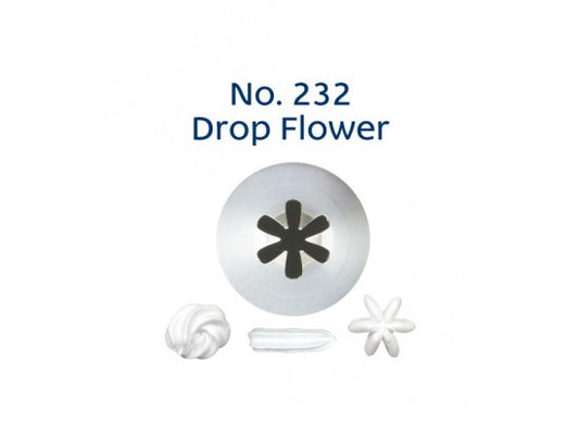 No. 232 DROP FLOWER STANDARD S/S PIPING TIP