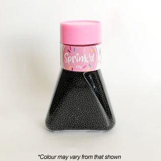 SPRINKD | SUGAR BALLS | BLACK | 2MM | SUGAR PEARLS