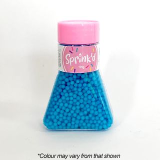 SPRINKD | SUGAR BALLS | BRIGHT BLUE | 4MM SUGAR PEARLS