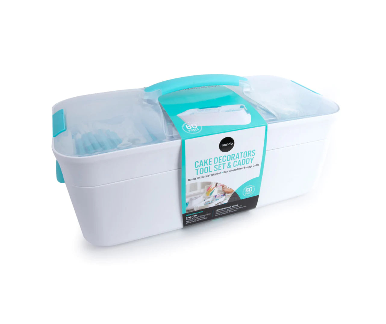 MONDO DECO TOOL SET & STORAGE CADDY-60PC tools