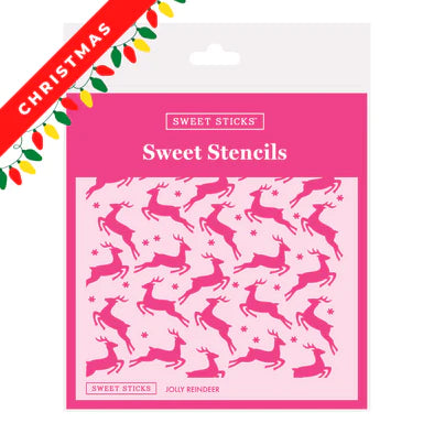 Jolly Reindeer Sweet Sticks Stencil