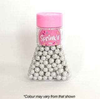 SPRINKD | SUGAR BALLS | SILVER | 8MM | SUGAR PEARLS