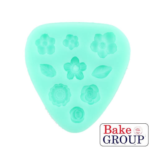 SILICONE MOULD - MIXED FLOWERS