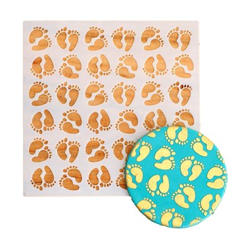 Baby Feet Cookie Stencil
