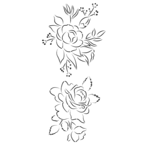 CAKING IT UP Cake Stencil- Bloom 1