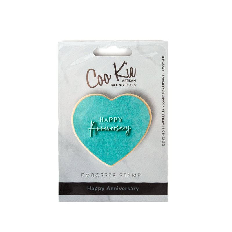 COO KIE EMBOSSER STAMP - HAPPY ANNIVERSARY - DEBOSSERS