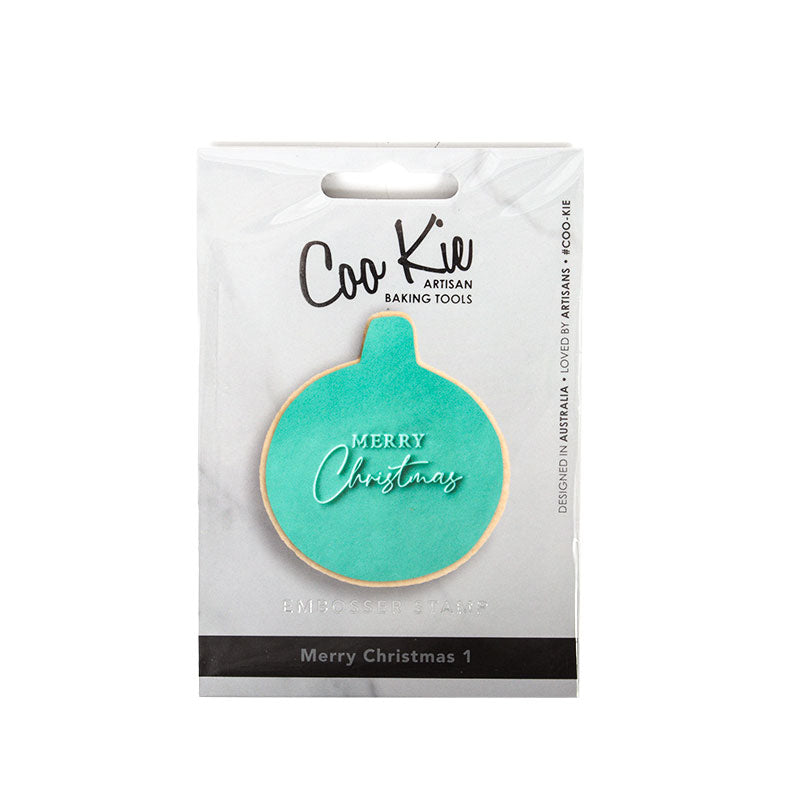 COO KIE EMBOSSER STAMP - MERRY CHRISTMAS 1 - DEBOSSERS