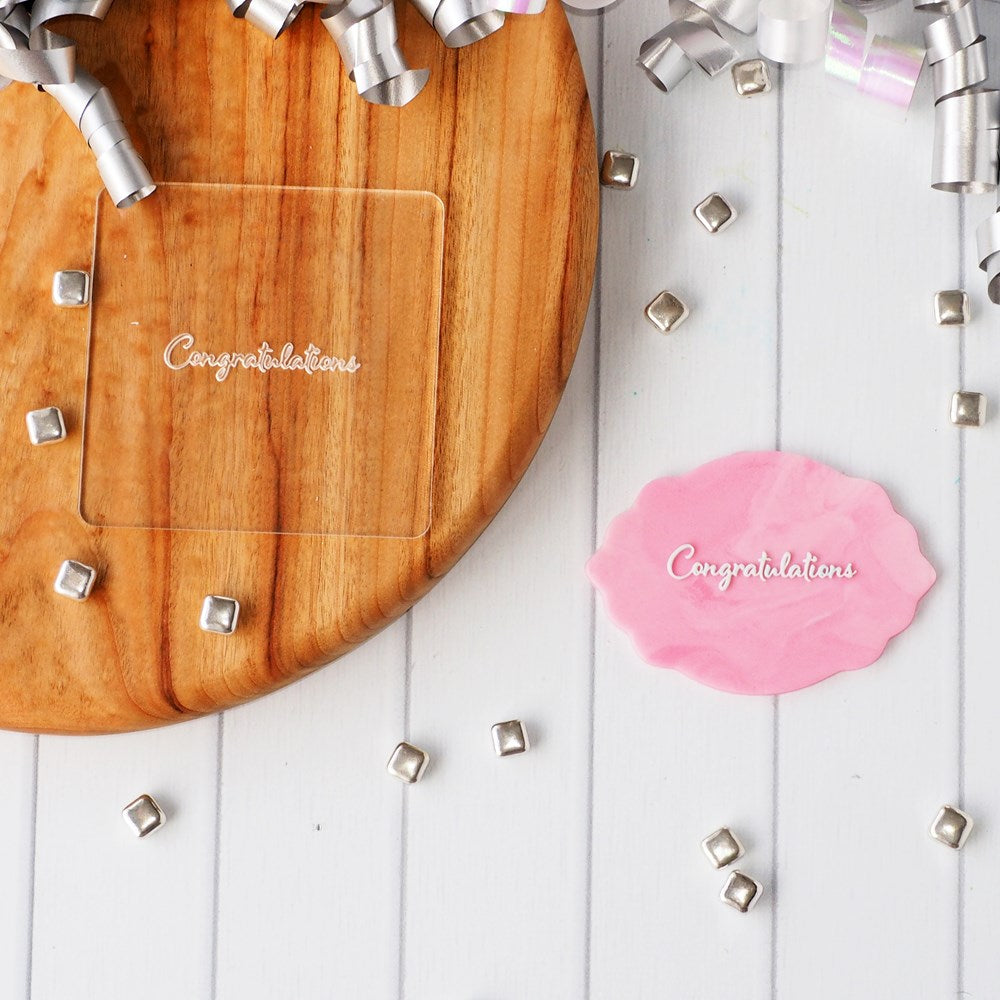 Congratulations - Congratulations deboss other embosser