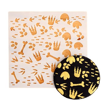 Dinosaur Footprint Cookie Stencil