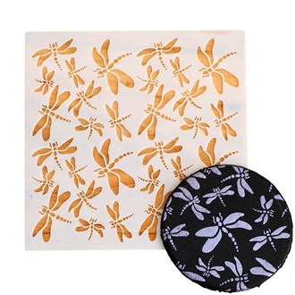Dragonfly Pattern Cookie Stencil