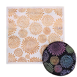 Fireworks Cookie Stencil