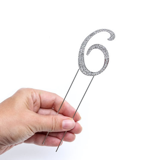 LARGE DIAMANTE (7CM) - NUMBER 6