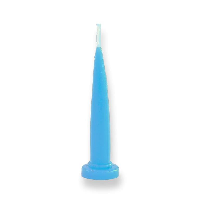 LIGHT BLUE BULLET CANDLES