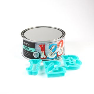 MONDO NUMBER PLASTIC COOKIE CUTTER 10PC