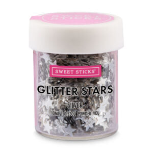 Silver Glitter Stars Sweet Sticks Other