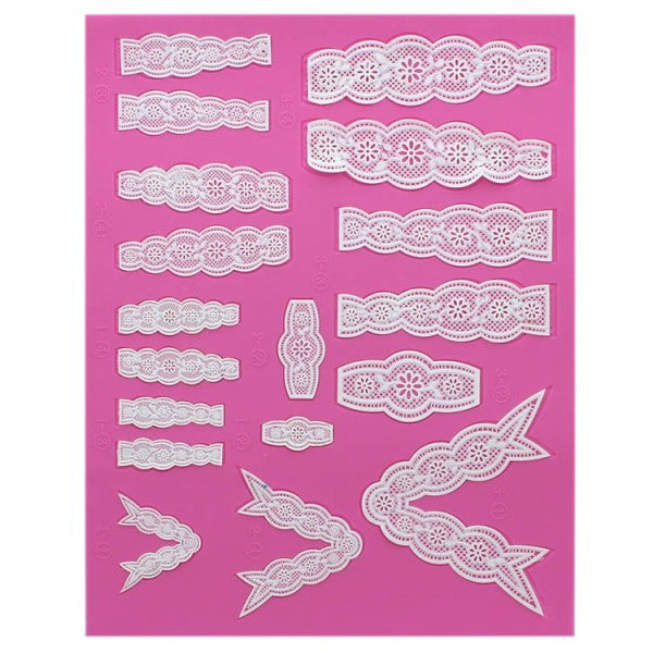 VINTAGE BOWS 3D CAKE LACE MAT - BY CLAIR