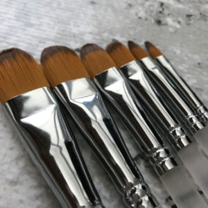 CAKING IT UP Flat Tip Brush Set - 6 Pack