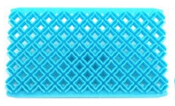 DOUBLE DIAMOND PATTERN EMBOSSER IMPRESSION
