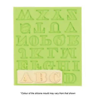 UPPER CASE LETTER SET 2 SILICONE FONDANT MOULD