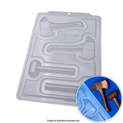LITTLE HAMMER & AXE CHOCOLATE MOULD PLASTIC