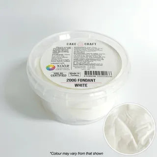 CAKE CRAFT | FONDANT | WHITE | 200G FONDANT