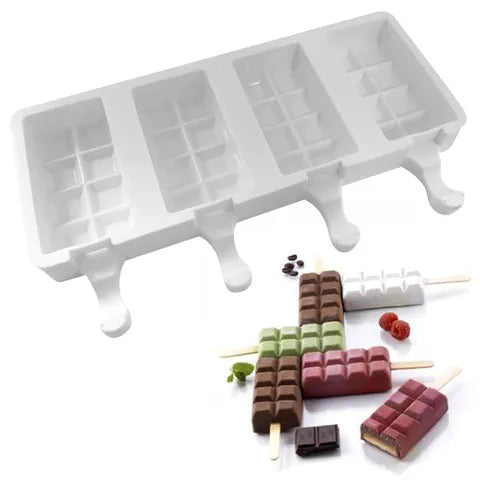ICE BLOCK/CUBE POPSICLE SILICONE CHOCOLATE MOULD