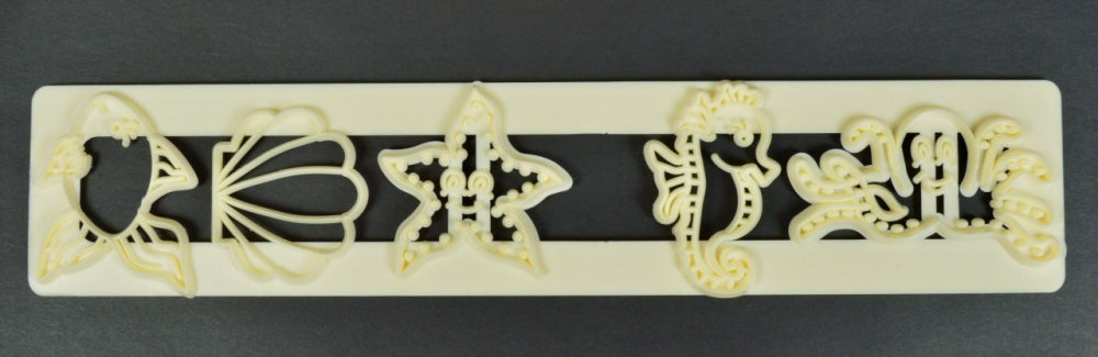 UNDER THE SEA MOTIFS CUTTER SET FONDANT CUTTER