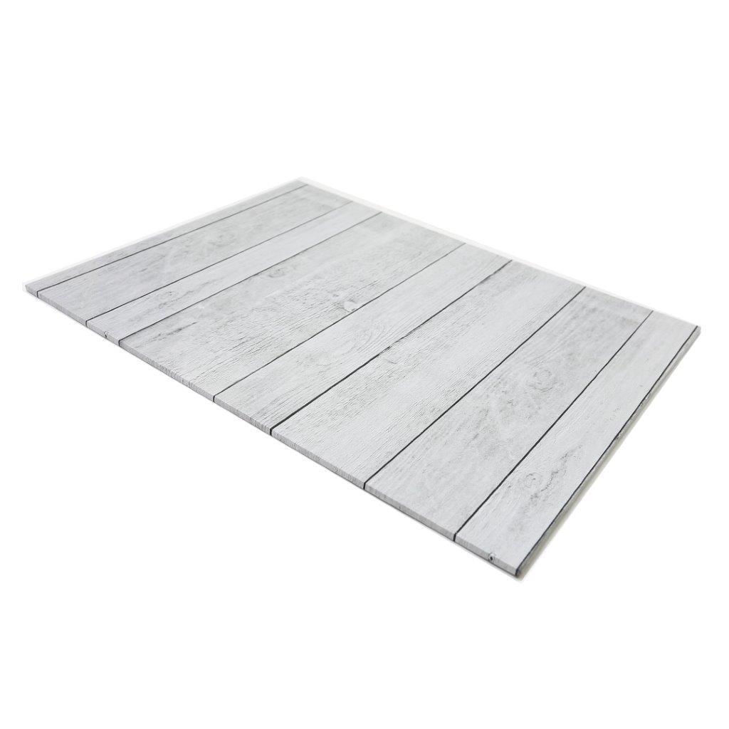 FOOD PRESENTATION RECTANGLE BOARD (WHITE PLANKS) 14x18
