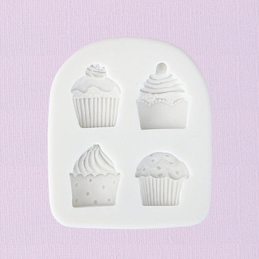 Silicone Fondant Mould Cupcakes 4pc