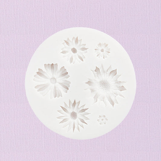 Silicone Fondant Mould Daisy Flowers Ass