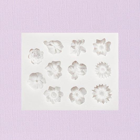 Silicone Fondant Mould Flowers Ass 1