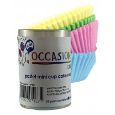 Mini Cup Cake Cases Pastel Assorted (30x