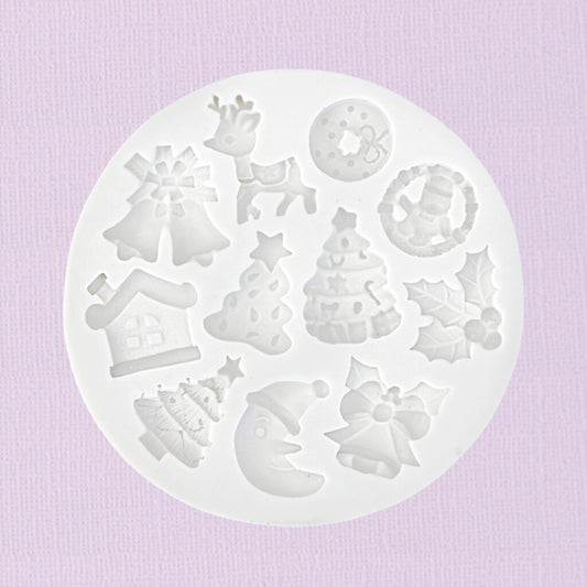 Silicone Fondant Mould Christmas 1