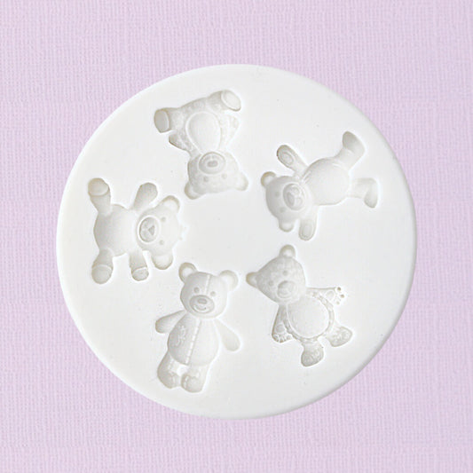 Silicone Fondant Mould Teddy Bears