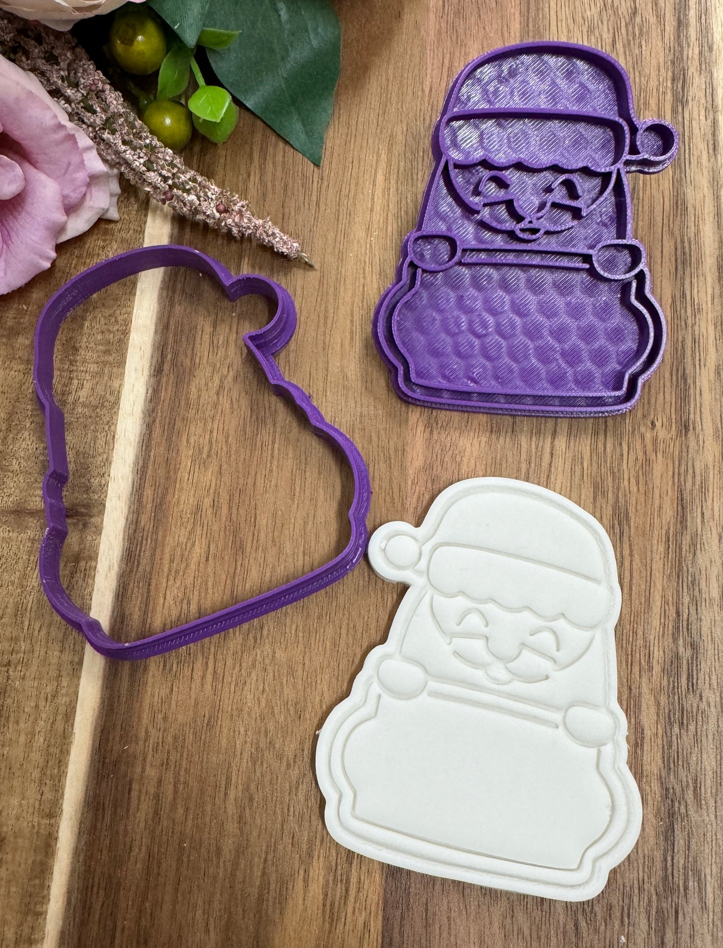 santa plaque christmas set