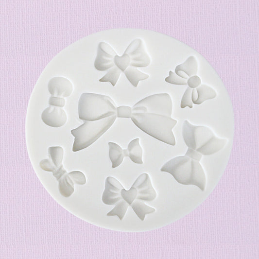 Silicone Fondant Mould Bows 8pc