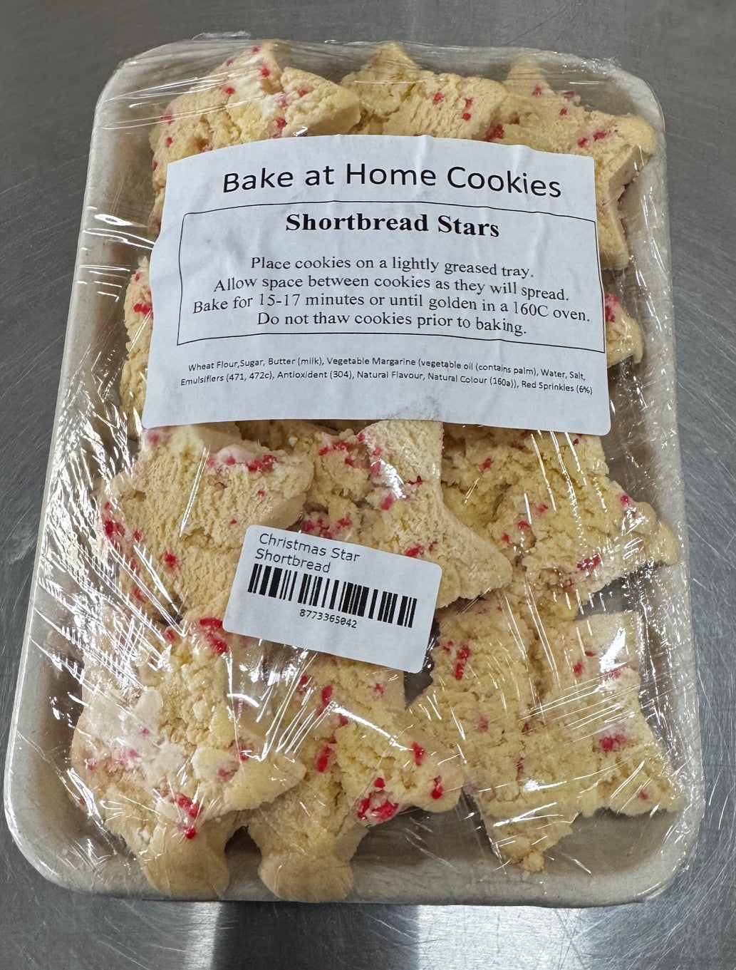 Christmas Star Shortbread - Frozen Cookies