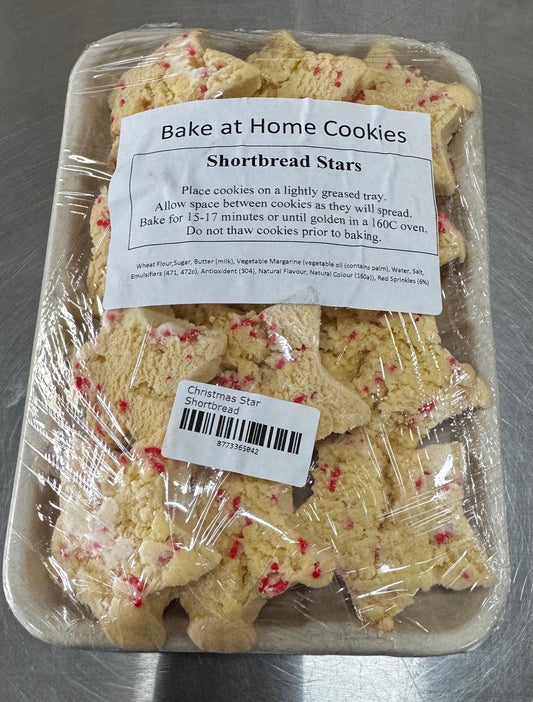 Christmas Star Shortbread - Frozen Cookies