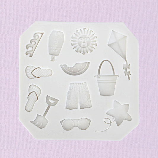 Silicone Fondant Mould Summer Assorted 2