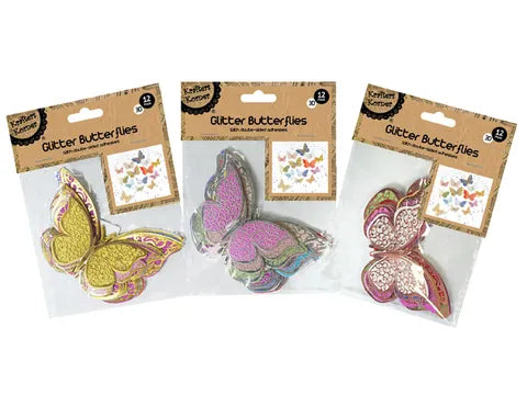 3D GLITTER BUTTERFLIES/12