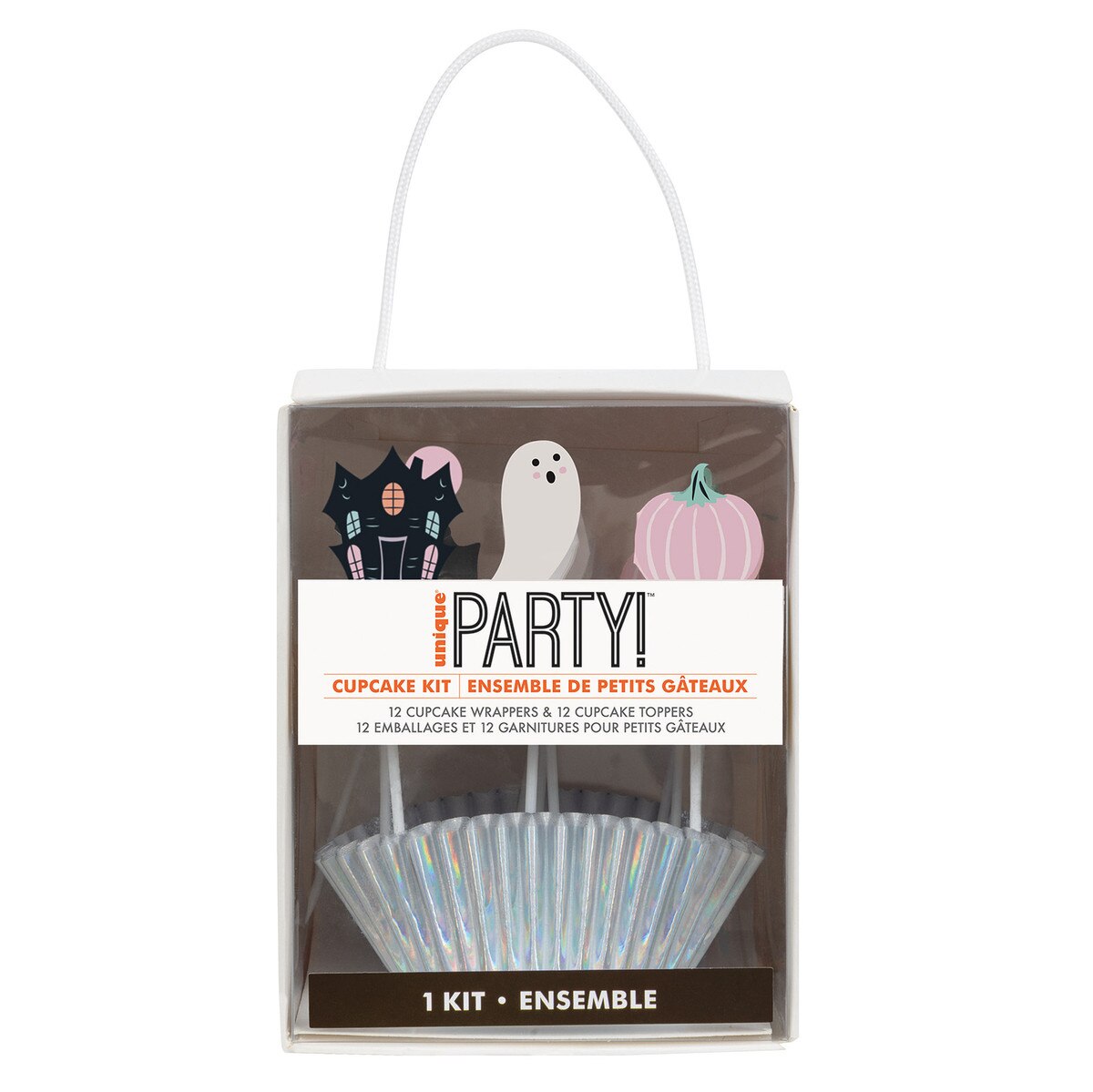 24 CUPCAKE KIT W/ IRDSNT LINERS HALLOWEEN