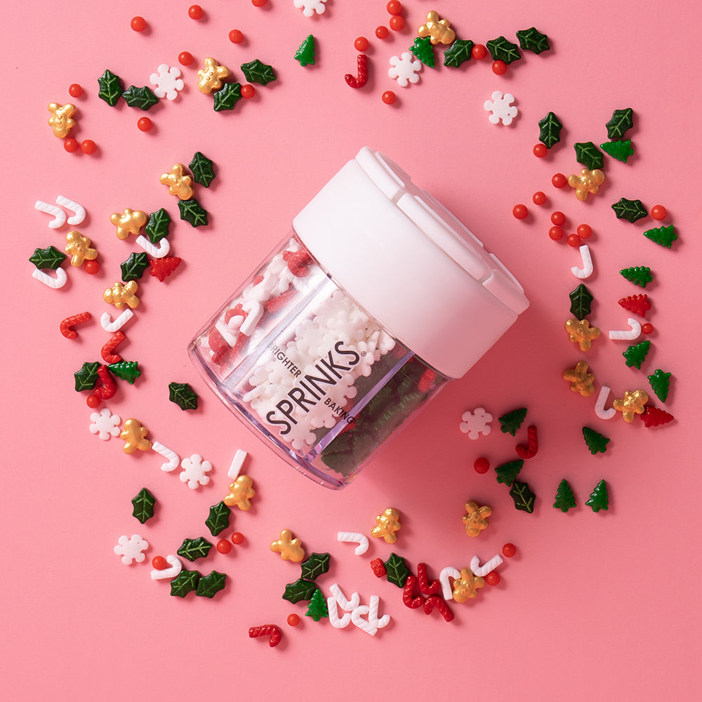 CHRISTMAS 6 Cell Sprinkles (85g) - by Spinks mixes