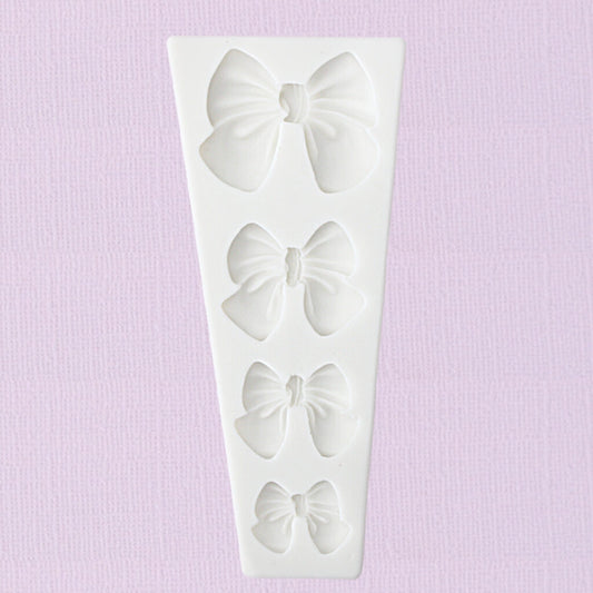 Silicone Fondant Mould Bows 4pc