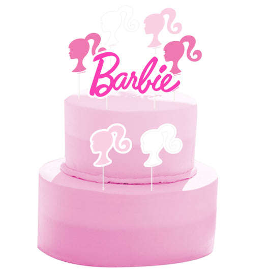 BARBIE CAKE DECORATING CARDBOARD KIT OTHER TOPPER