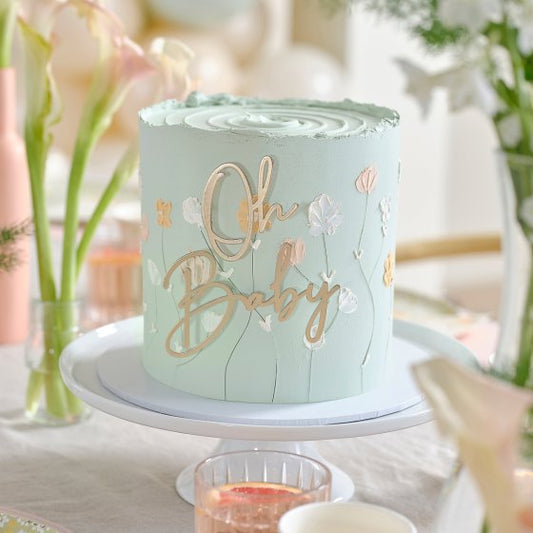 OH BABY METAL CAKE DECORATION OTHER TOPPER