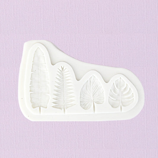 Silicone Fondant Mould Leaves Ass 3